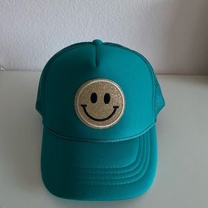 Smiley face trucker hat
